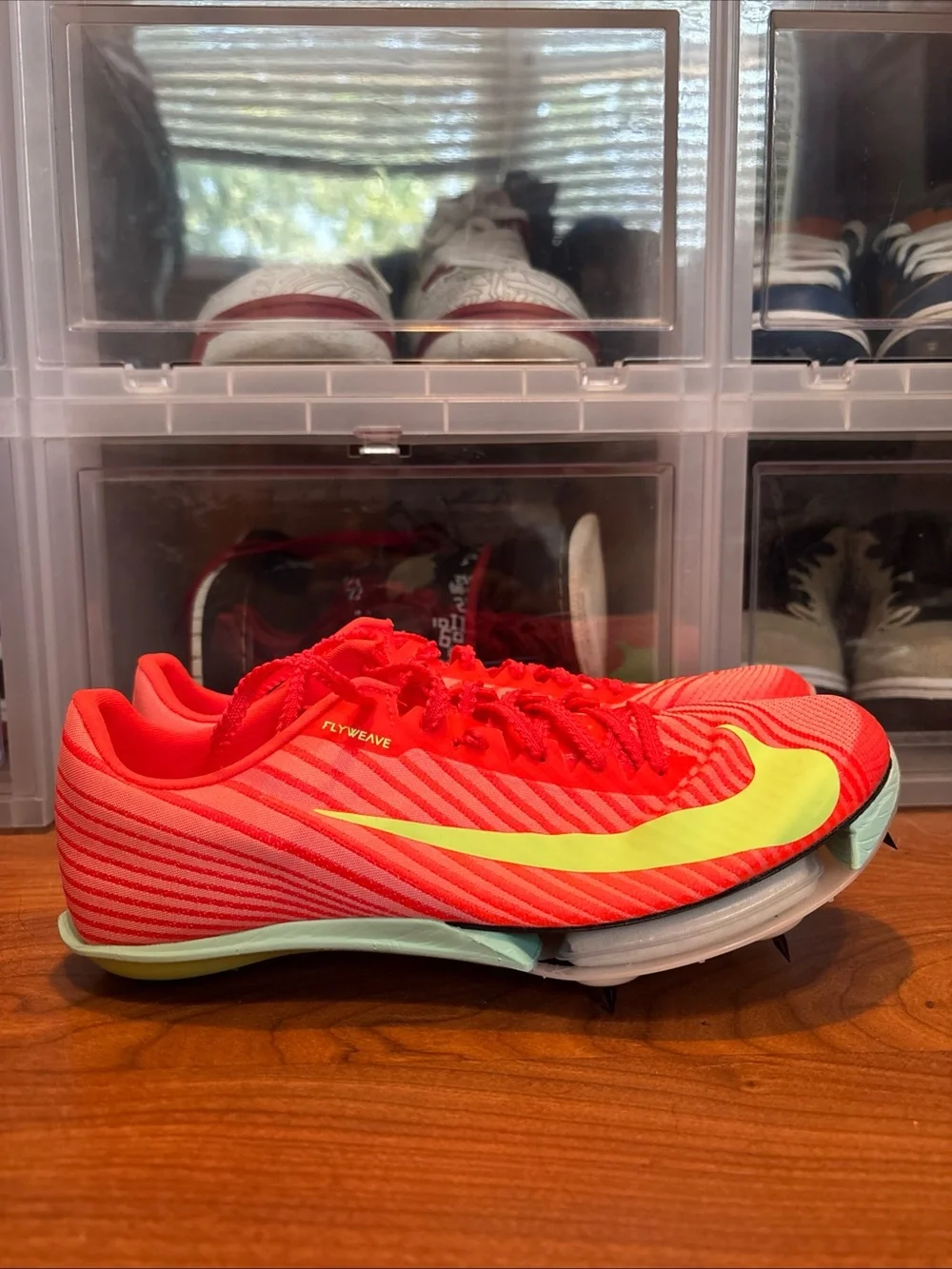 Nike Air Zoom Maxfly 2 Crimson Lime FD8395-600 Track Spikes Men’s Sz 6.5 NWOB